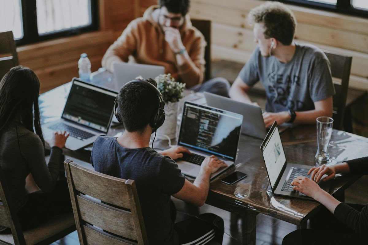 CreativeON support team working in the Dubai office