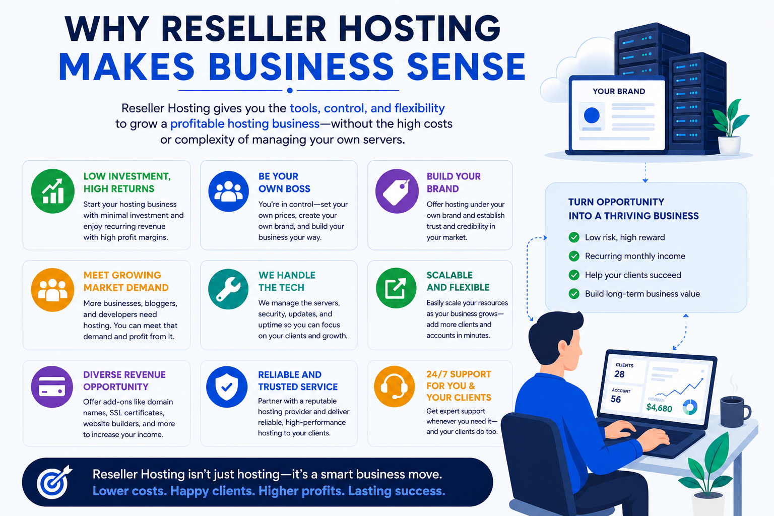 Why Reseller Hosting Makes Business Sense