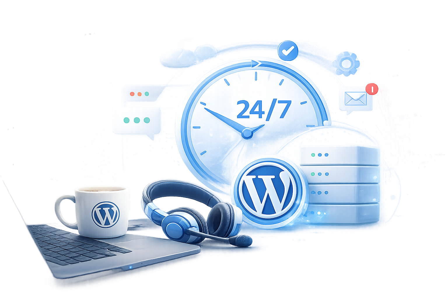 wordpress 24/7 support