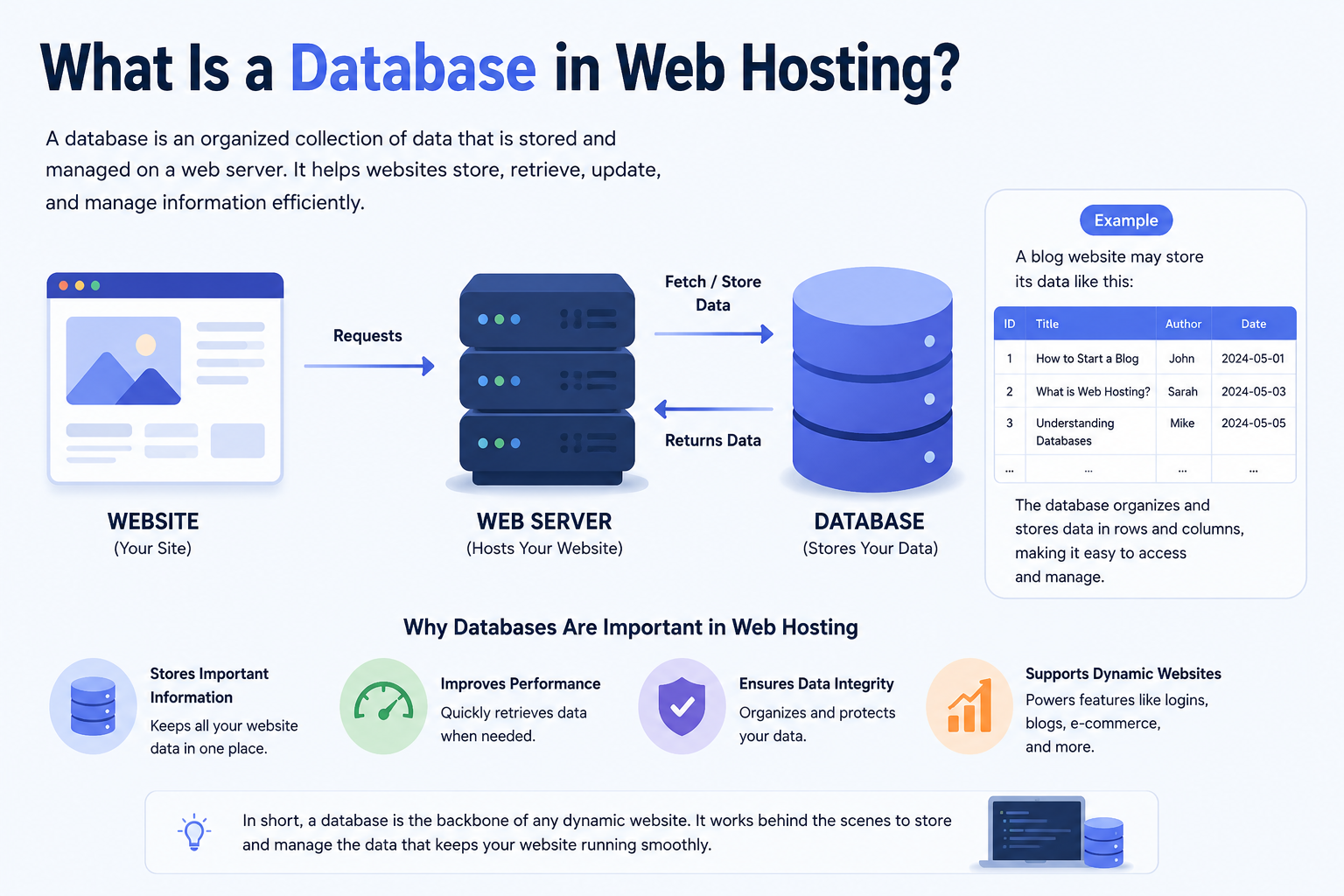 What Is a Database in Web Hosting