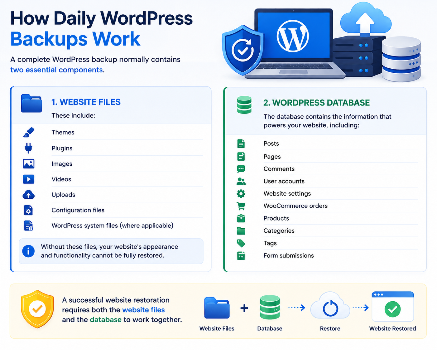 How Daily WordPress Backups Work
